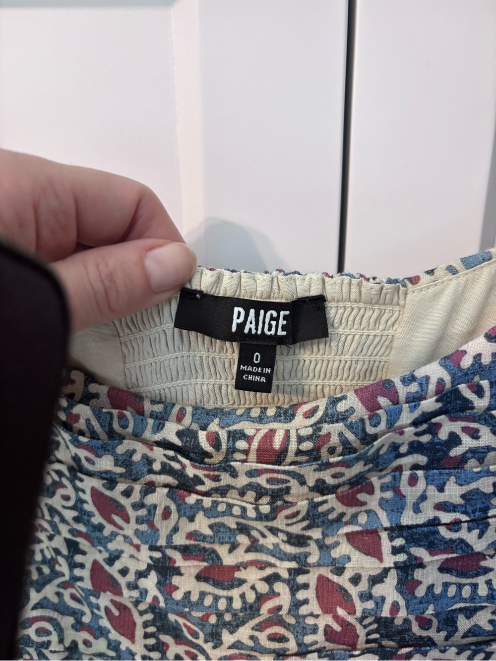 PAIGE Smocked Floral Midi Dress | Size 0 | Pockets | Cottagecore - Picture 3 of 8